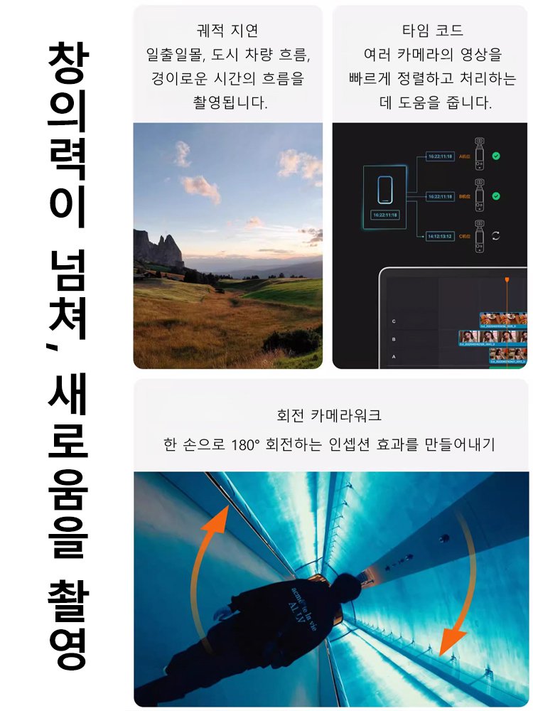 회전 렌즈 스포츠 포켓 카메라 