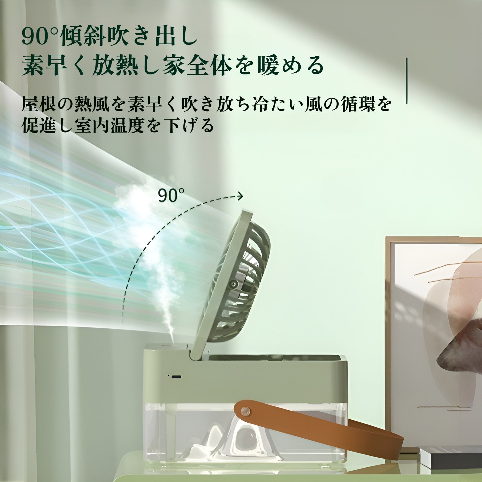 デスクトップ加湿ファン