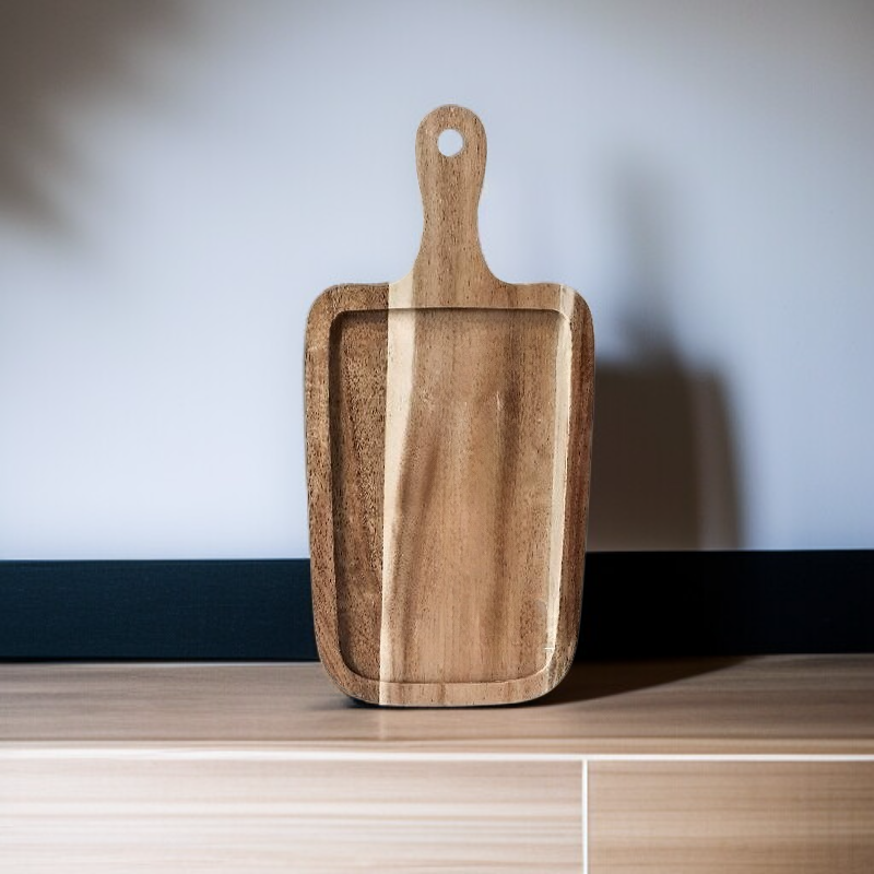 مستطيلة خشبية صينية الطعام الغربي المنزلي