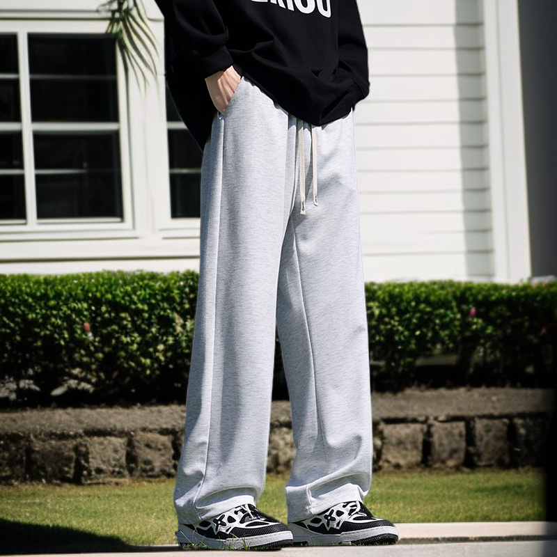 Fashionable lowkey style loosefitting pants casual pants Slimming body proportions Show off your bod