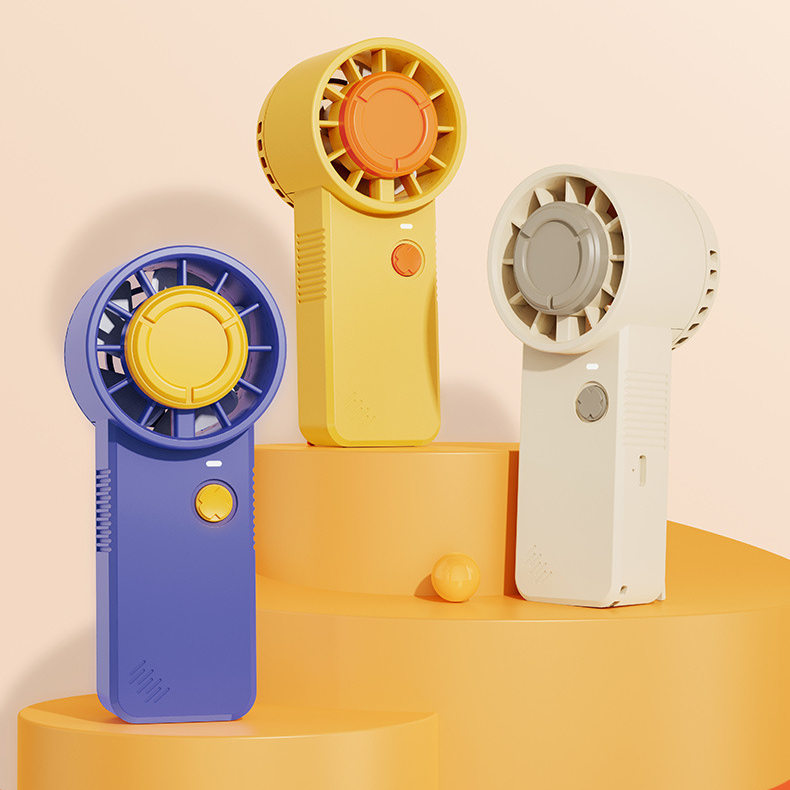 ポータブル卓上小型扇風機 ミニネックファン ハンドヘルドファン