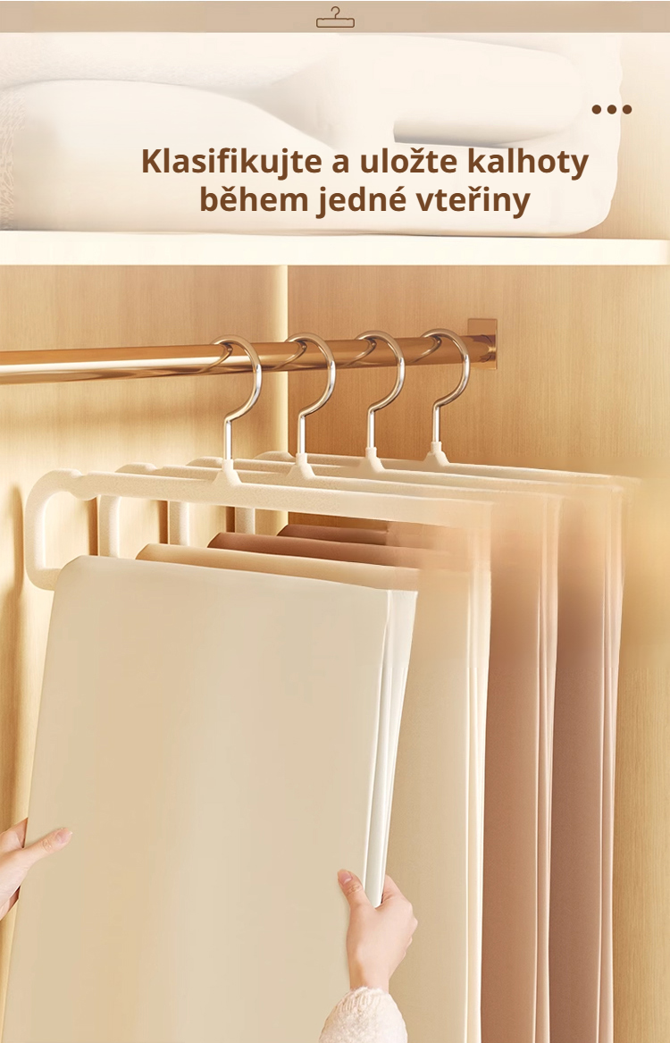 Šetření místa díky inovativnímu věšáku