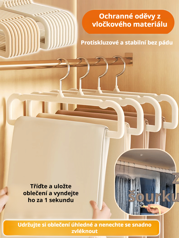 Domácí mistr organizace šatníku – bezešvý věšák na oblečení