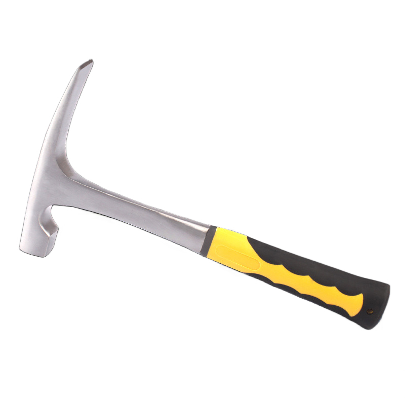 地質ハンマー、プロの地質探査ツール、尖った平頭メイソンハンマー、マイニングハンマー、多機能ハンマー