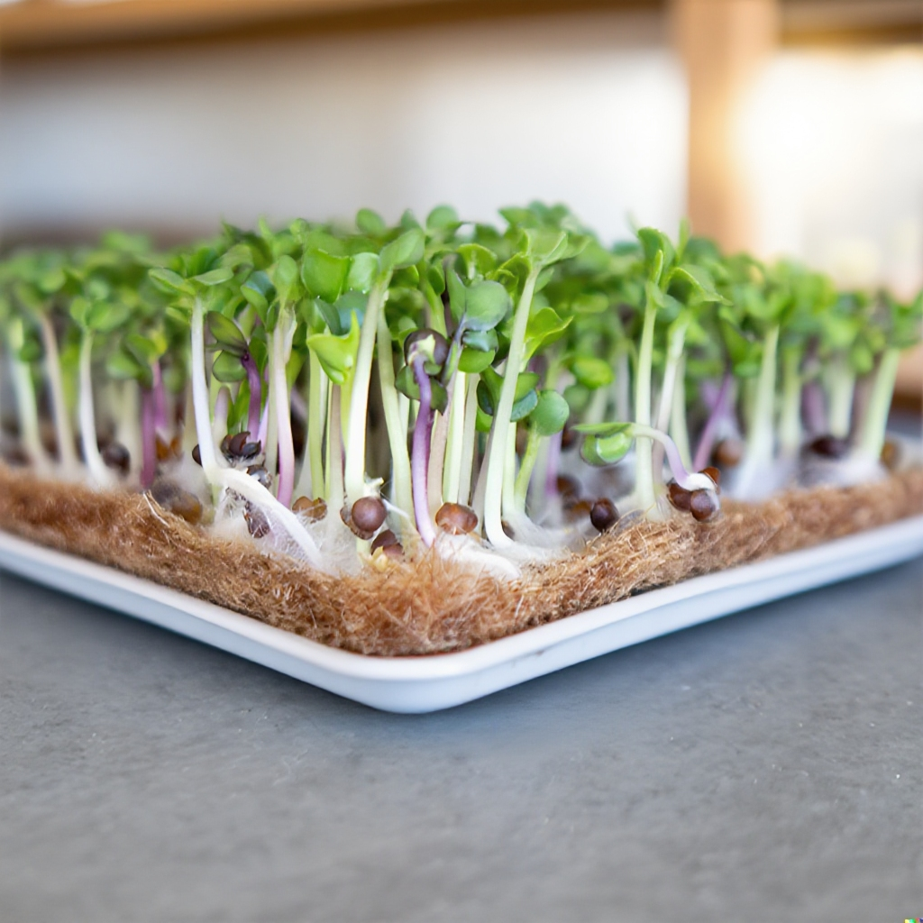 植物成長キット マイクログリーンとウィートグラス用の水耕ジュート植物成長マット