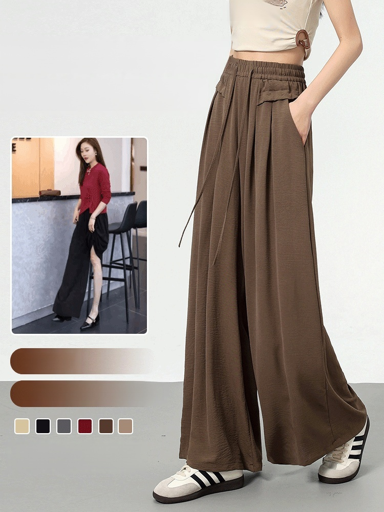 아이스 실크 와이드 팬츠