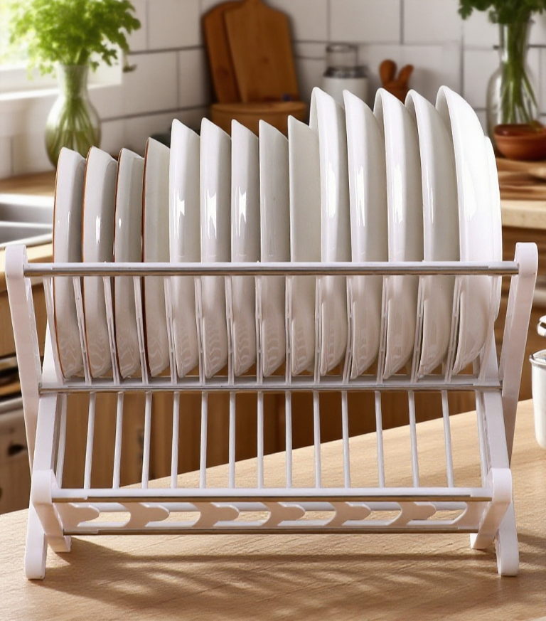 접이식 디자인으로 쉽게 보관 가능한 주방 선반