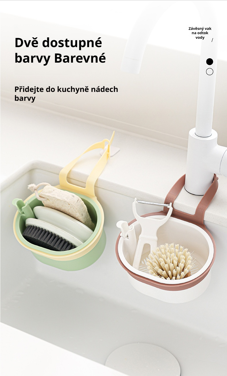 Moderní design odkapávací police s úložným prostorem