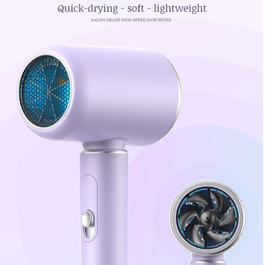 Household highpower electric hair dryer blue anion quick dry hair dryer