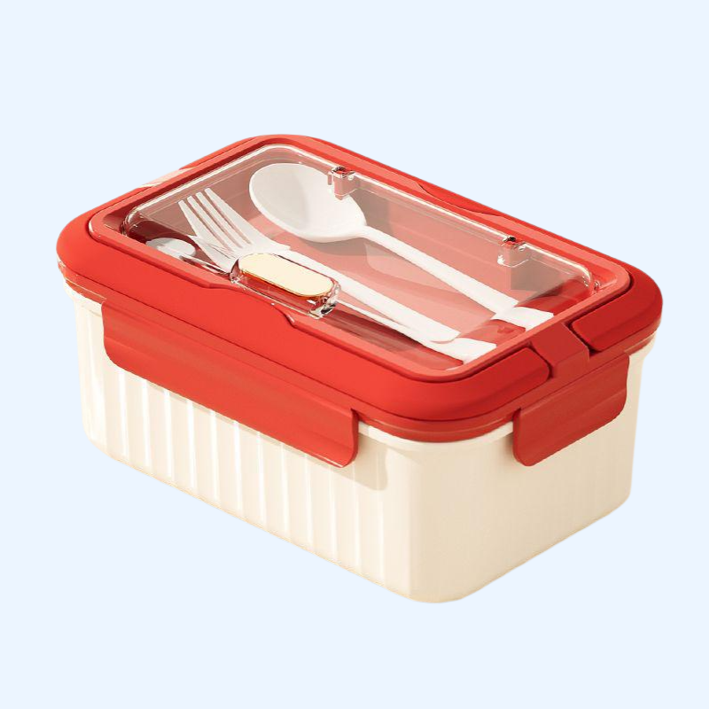 微波爐可加熱上班族分隔玻璃飯盒