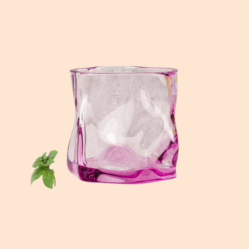 人間工学デザインの耐熱ガラスカップ