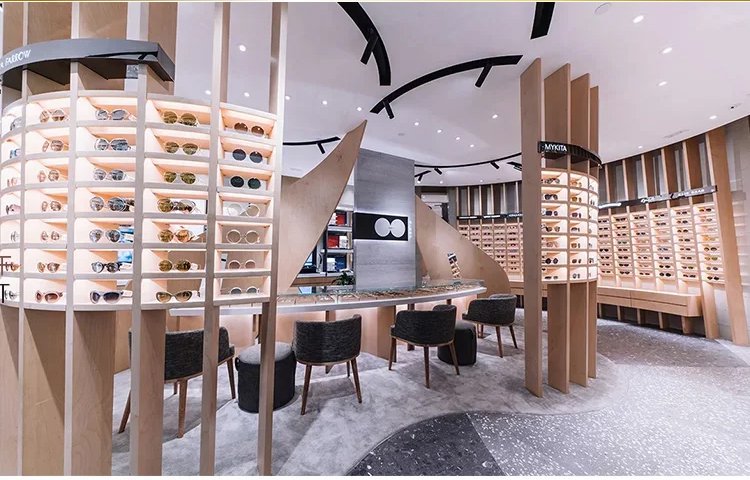 スマートズームカラーチェンジフレームレス老眼鏡の全体画像