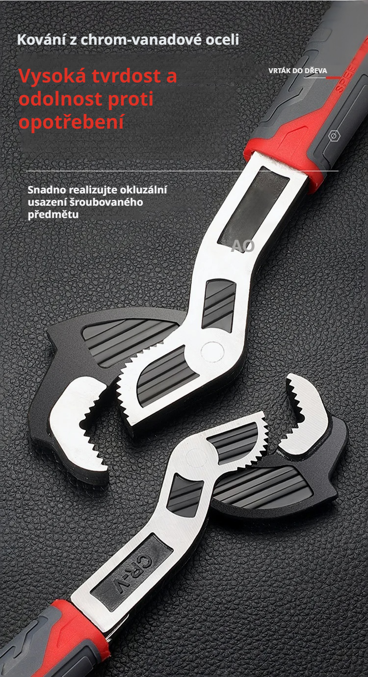 Univerzální klíč pro různé velikosti šroubů