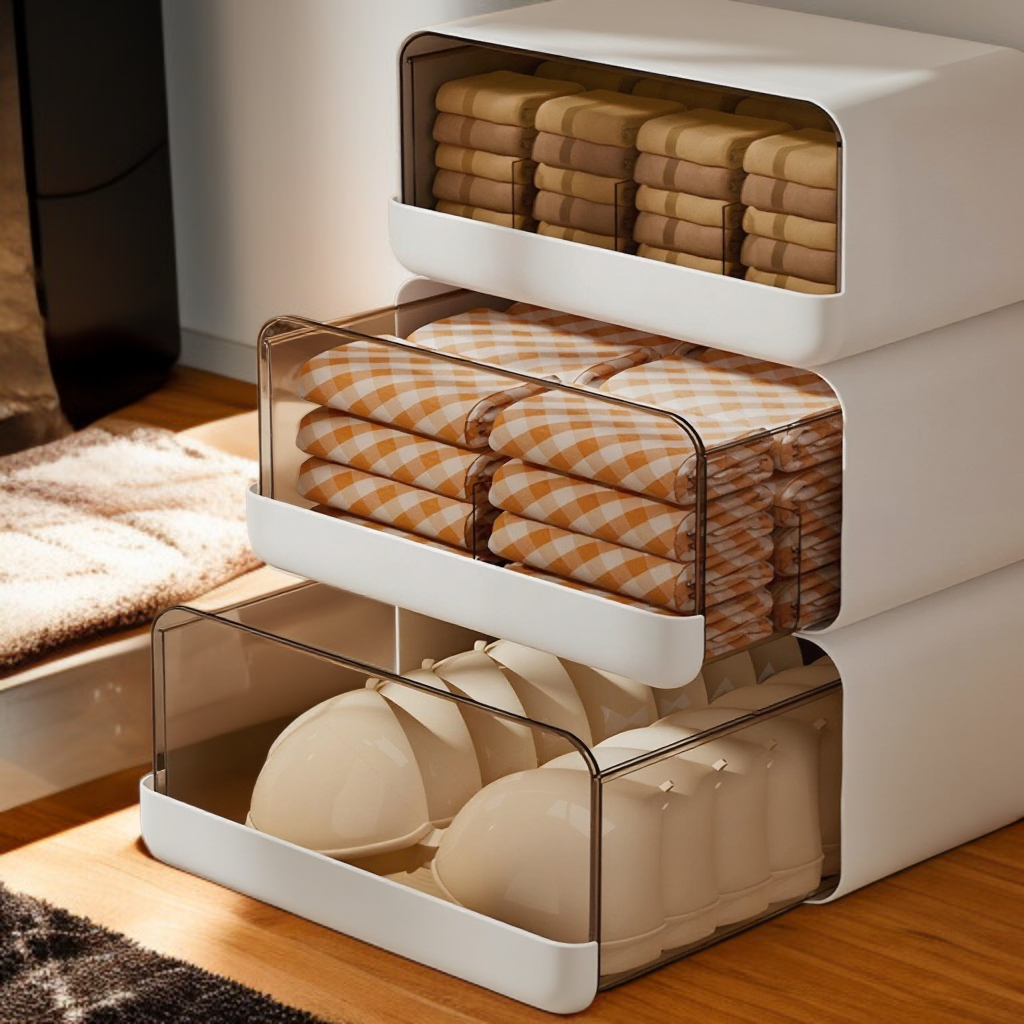 Household underwear and socks storage box