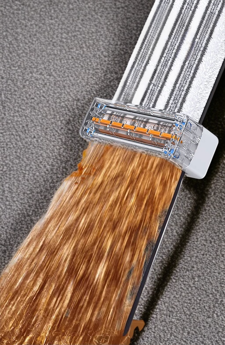 플로어 슬리퍼 소재 근접 사진