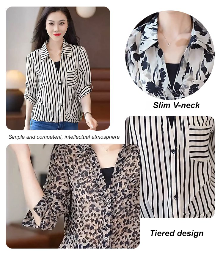 Fashion slimming fake two shirts
