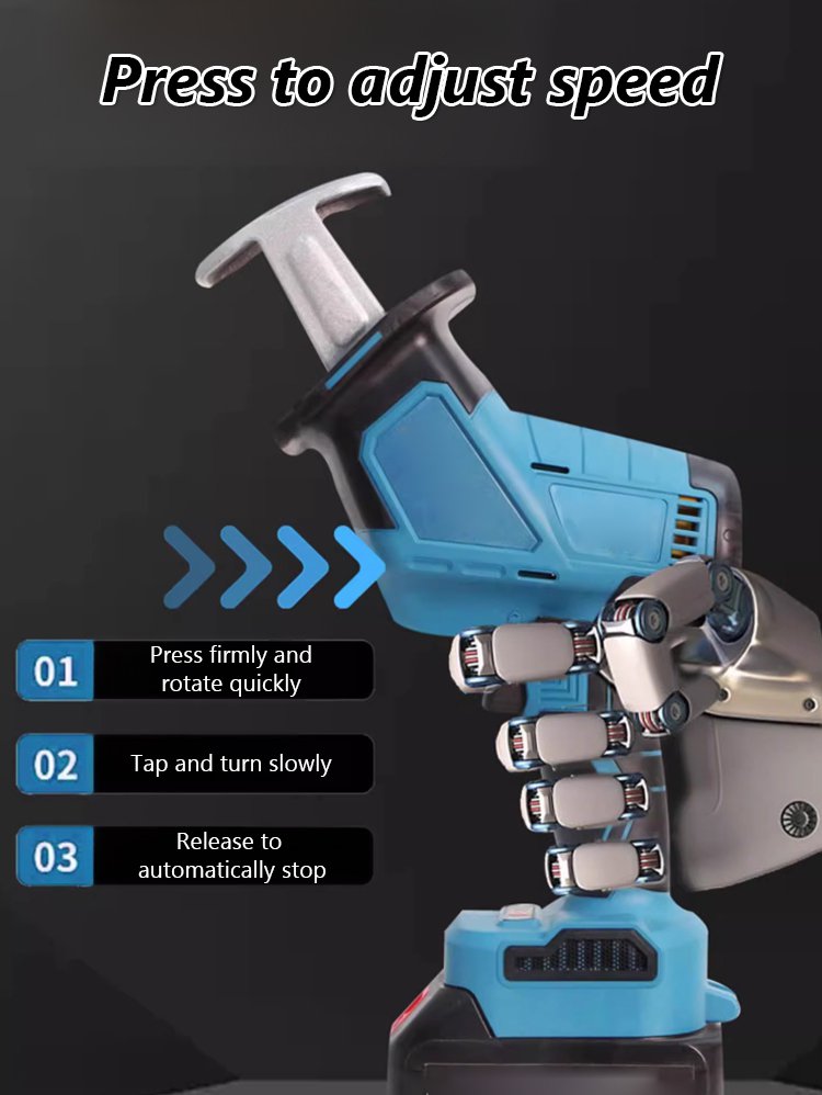 【Easy Cutting】Lithium Battery Reciprocating Saw Saber Saw