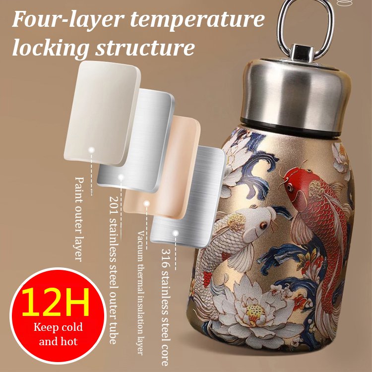3D Embossed 'Little Chubby' Stainless Steel Insulated Cup