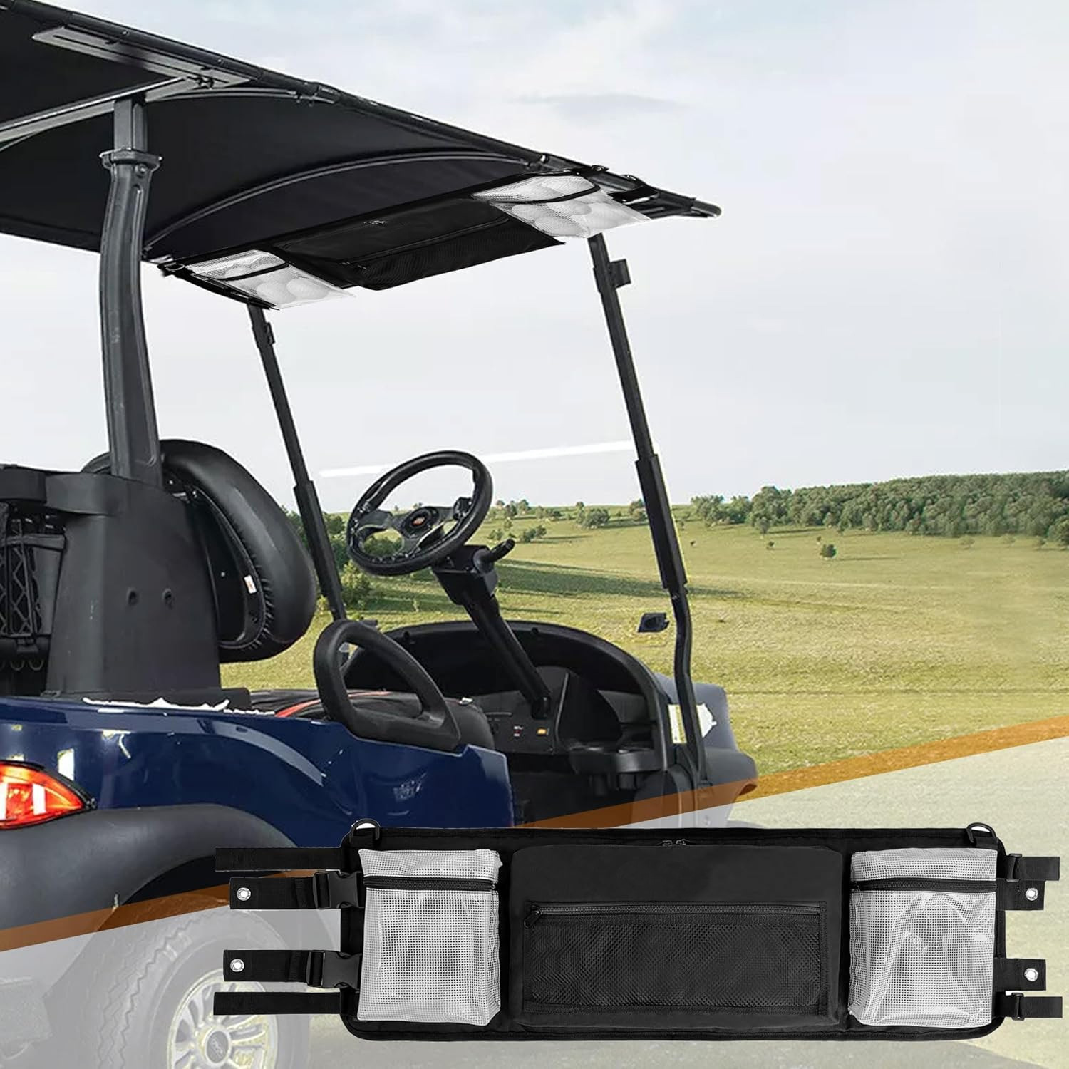 耐久性の高い素材のゴルフカート収納バッグ