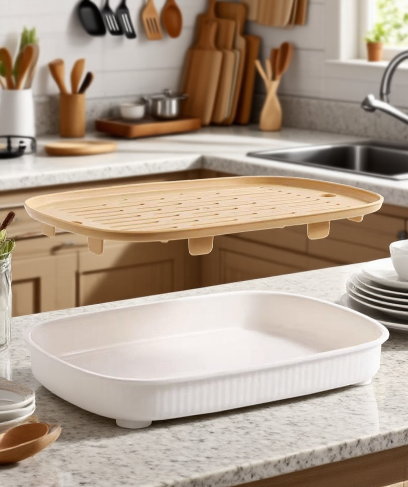 Rechteckige Teescheibe für stilvolle Teezeremonie