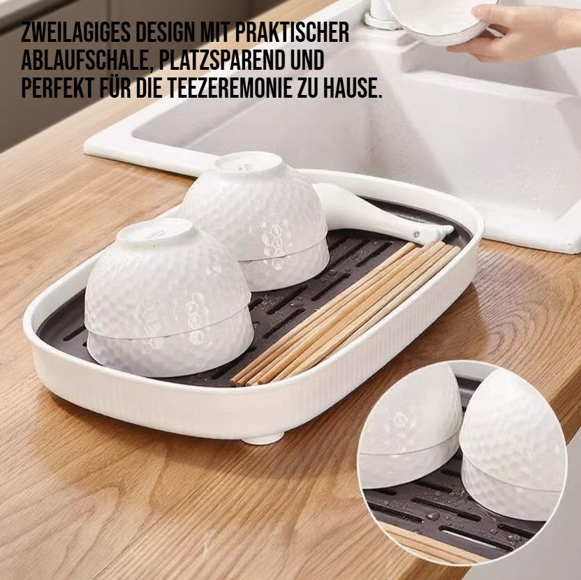 Langlebige und elegante Teescheibe rechteckig