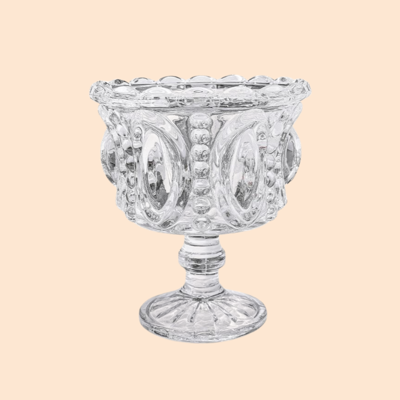 クラシックなハイステムデザインの家庭用デザートグラス