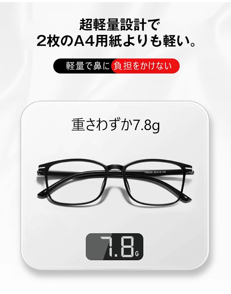 おしゃれなケース付き男女兼用老眼鏡のセット