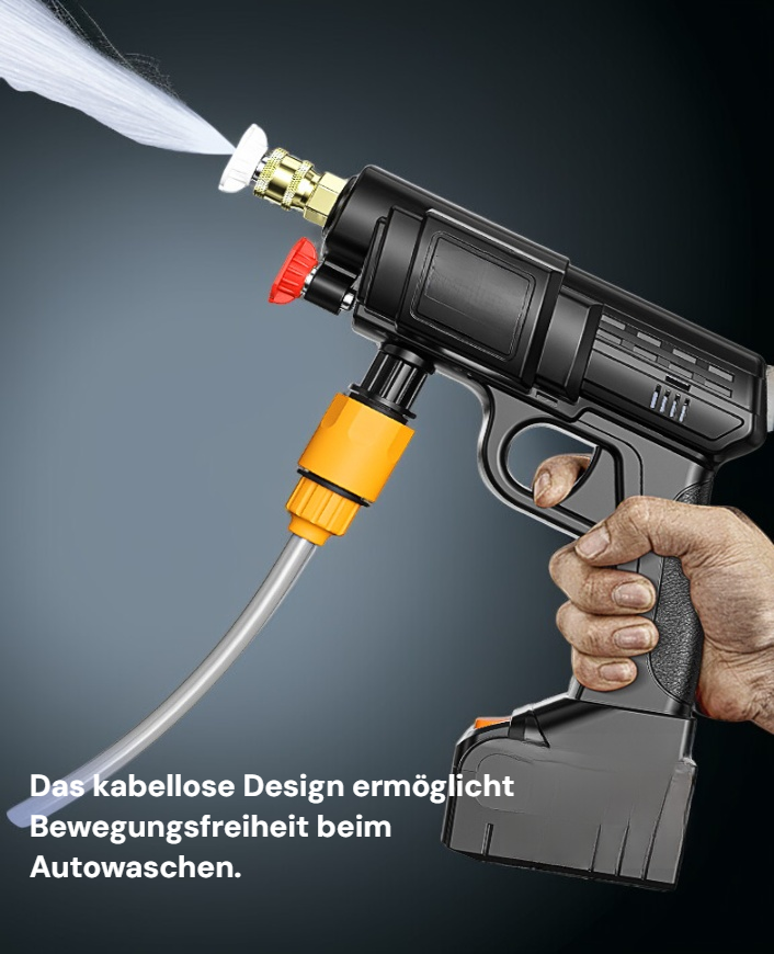 Elektrische Haushalts-Hochdruck-Autowaschpistole mit Lithiumbatterie