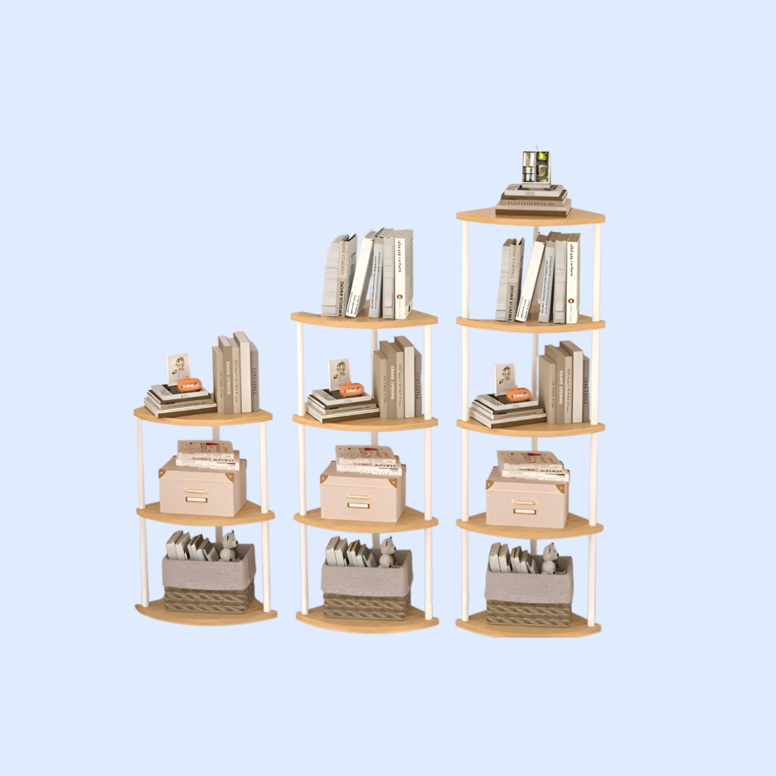 Dreieckiger Eckschrank, platzsparender Aufbewahrungsschrank für die Ecke, Wohnzimmer/Schlafzimmer