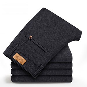 【メンズパンツ】美しいシルエット　ストレッチ窮屈感なく　シワにくい　二本目半額