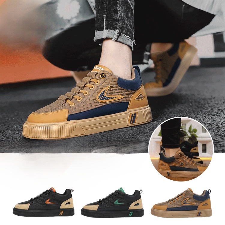 가을 신상 남성 두꺼운 밑창 경량 통기성 편안함 스니커즈