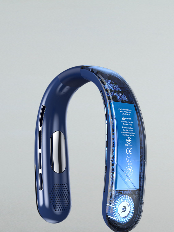 軽量無葉強力首掛けファン