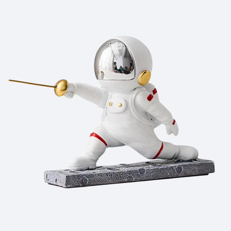 フェンシング宇宙飛行士のテーブルの置物