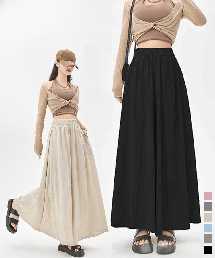 着瘦せ効果万能ワイドパンツ