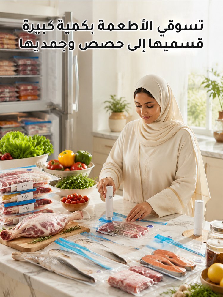 آلة غلق الطعام اللاسلكي بتفريغ الهواء بتصميم محمول 