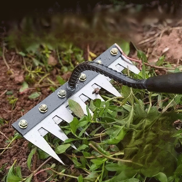 Abnehmbarer landwirtschaftlicher Unkrautrechen aus Manganstahl