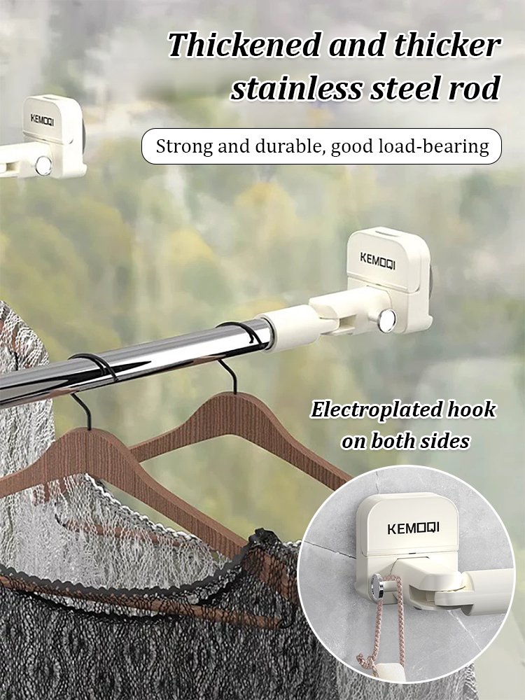 Telescopic Rotating Drying Rack with Suction Cup