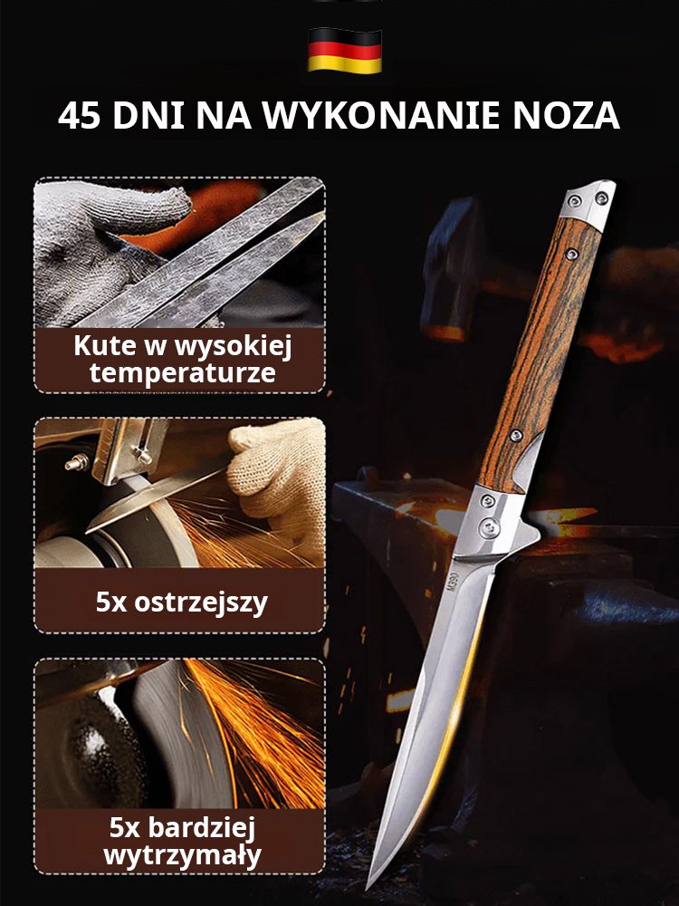 【Damascus】Mały nóż tnący żelazo jak błoto