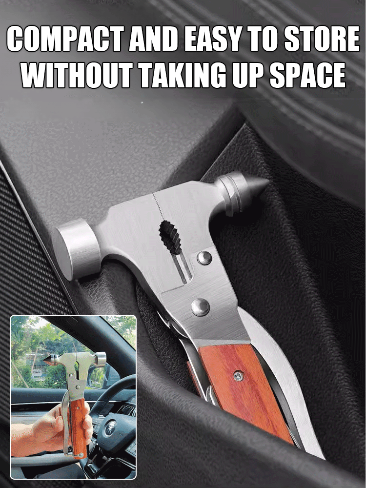 Car emergency multifunctional safety hammer