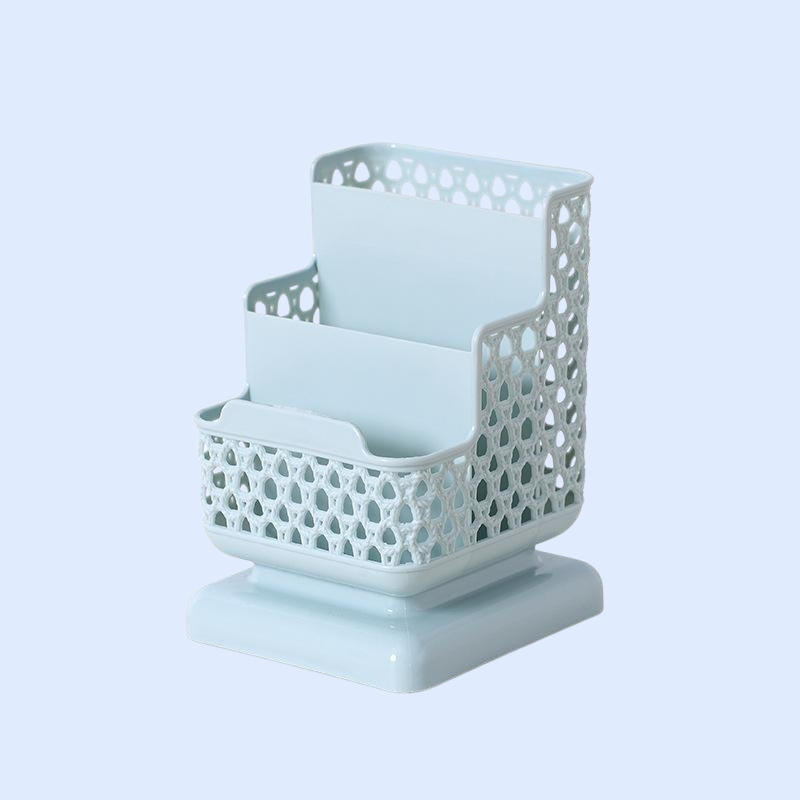 Hollow Divided Desktop Storage Barrel Organizer