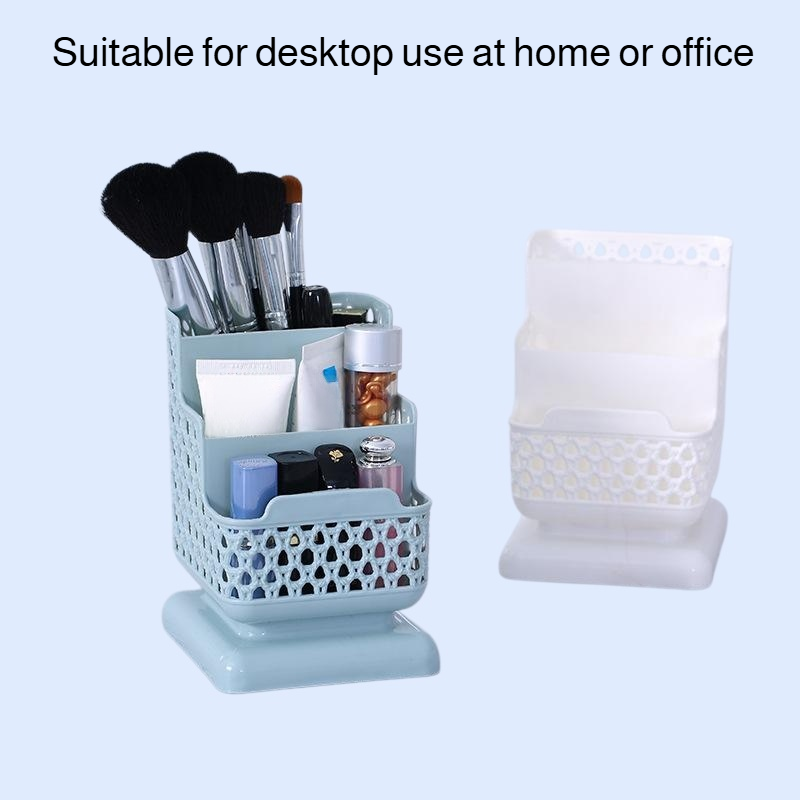 Hollow Divided Desktop Storage Barrel Organizer