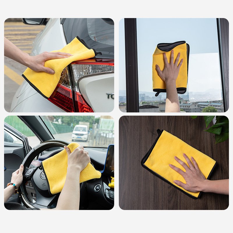 洗車タオルタオル洗浄吸水厚め2色の洗車タオルです