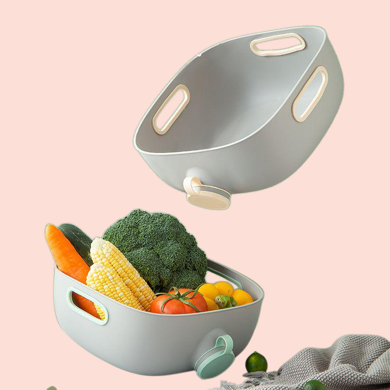 家庭用リビングルームフルーツプレート水切りバスケット