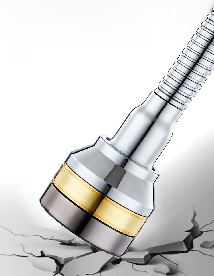 Wasserhahnverlängerung mit drei einstellbaren Wasserstrahl-Modi