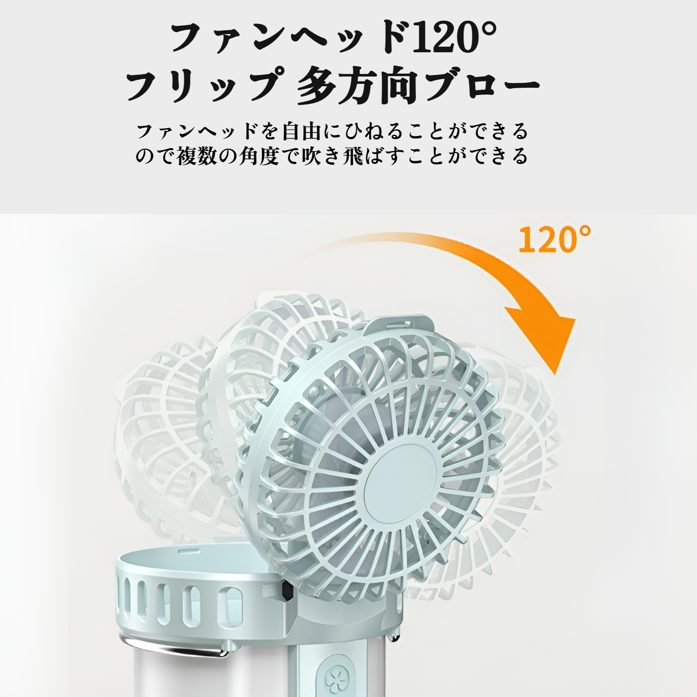 夜間のテントを照らす多機能ファンランプ