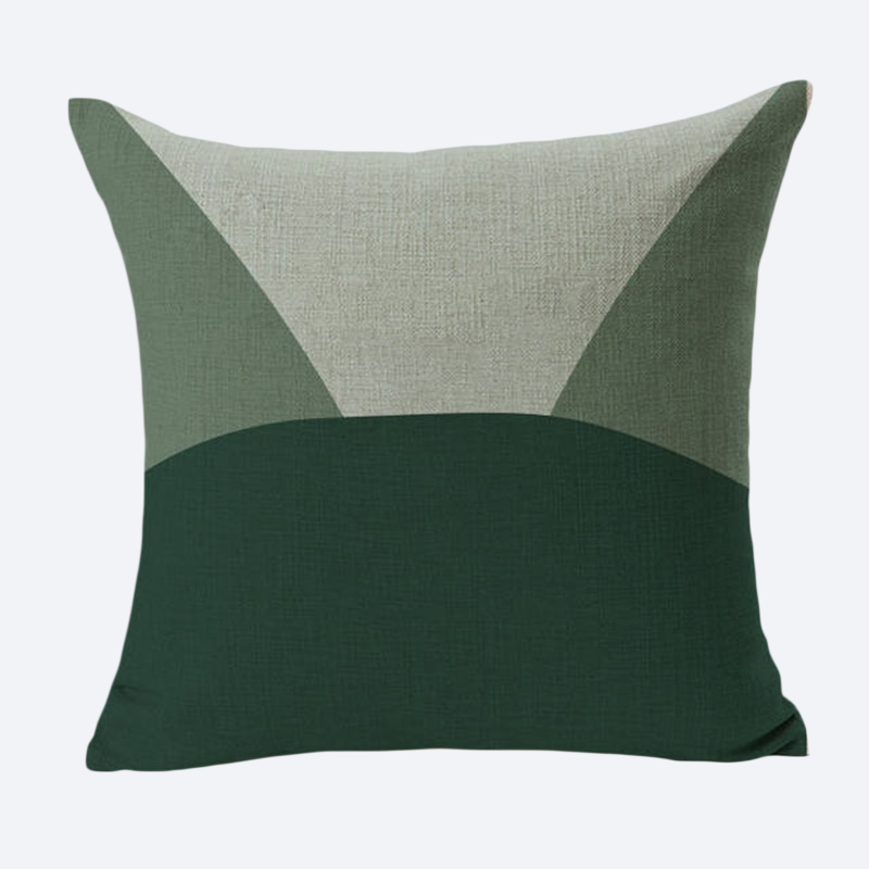 Simple geometric pattern pillow