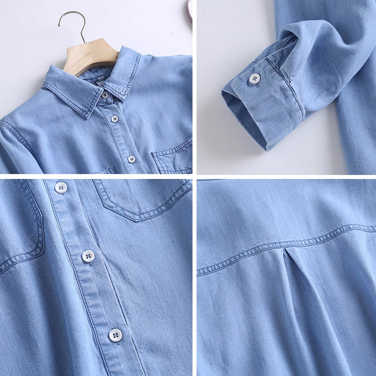 テンセルデニムシャツ