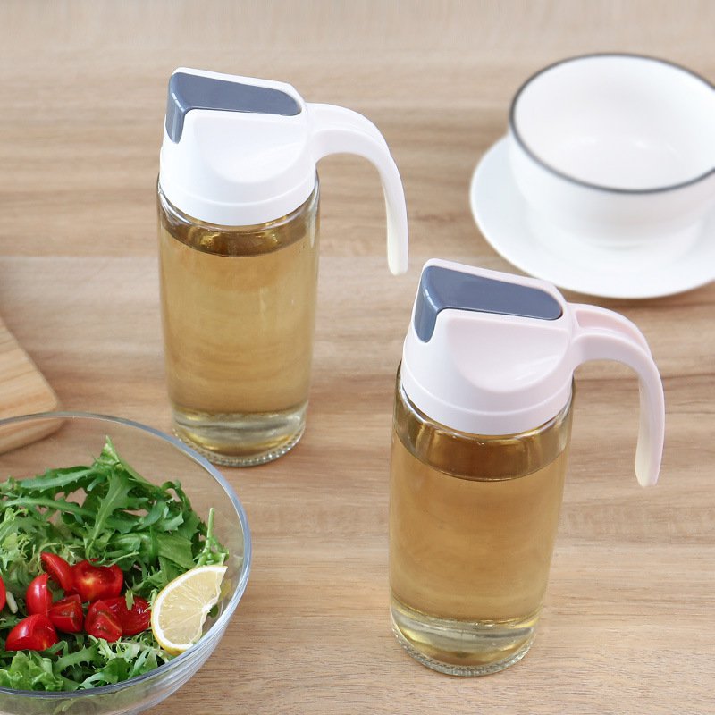 自動開閉オイルポット家庭用漏れ防止ガラスオイルボトル