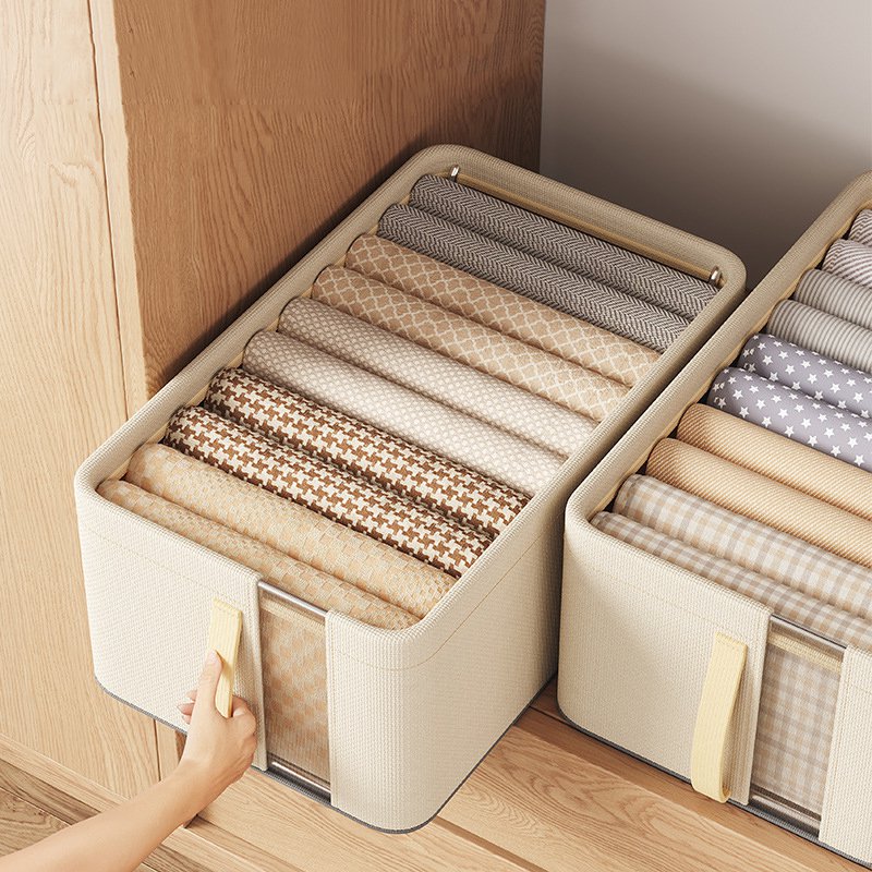 オックスフォード布網目フレーム収納ボックス