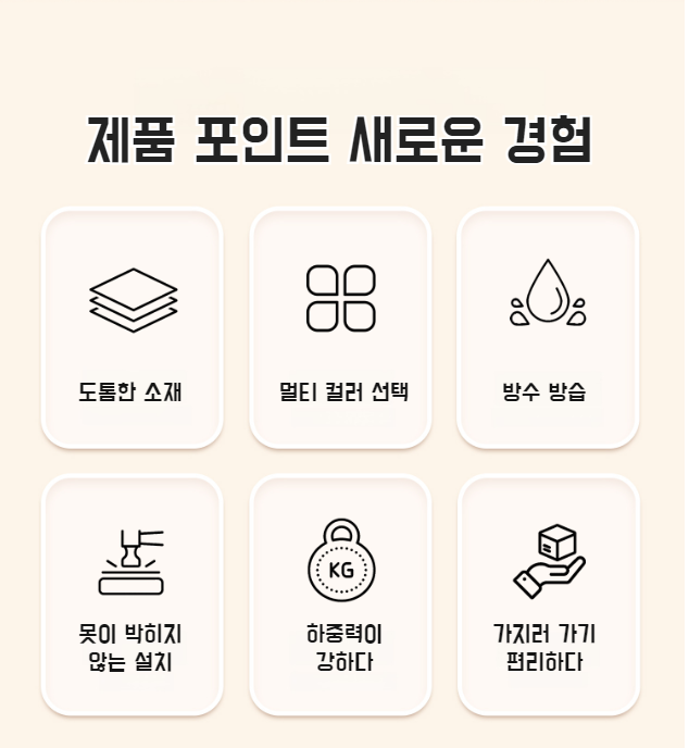 화장실용 강력 빨판 행거 실사용 이미지